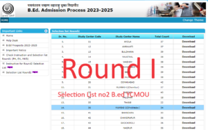 Read more about the article YCMOU B.Ed Merit General list 2023-2025 List – 2