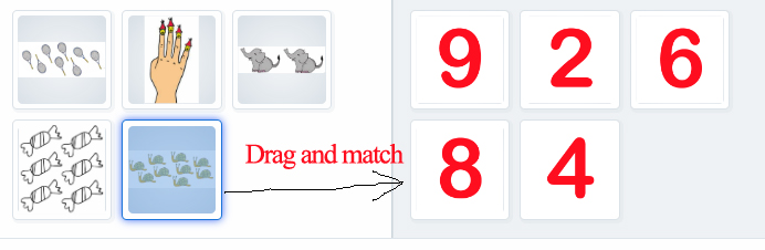 drag and match words