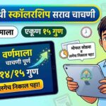 ४ थी स्कॉलरशीप चाचणी घटकाचे नांव: वर्णमाला varnamalka